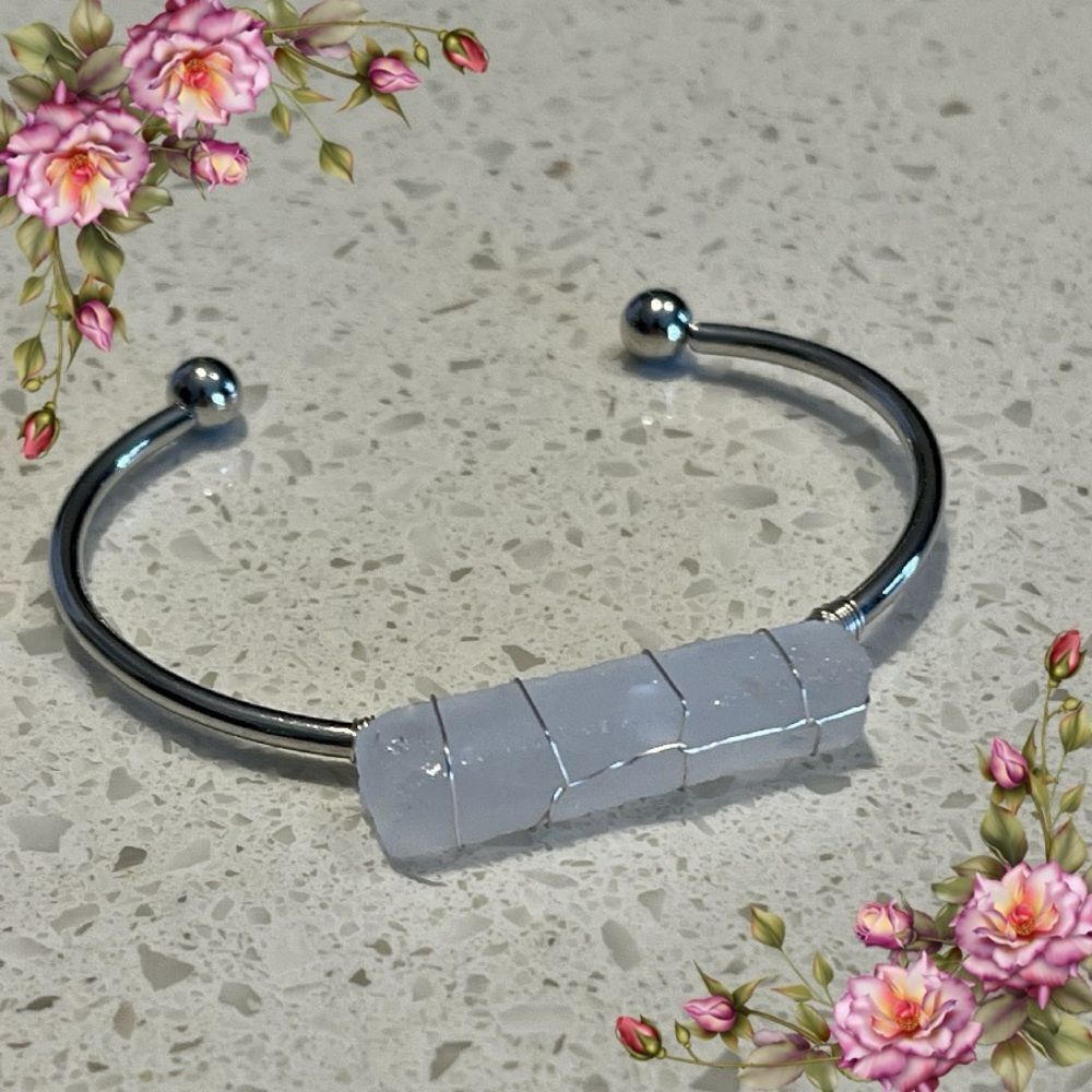 Asymmetrical Beaded‎ Cuff Bracelet